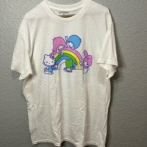 Loot Crate Women White Graphic T-Shirt